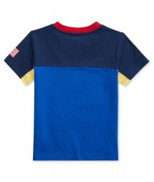 Polo Ralph Lauren Blue Cotton Jersey T-Shirt.
